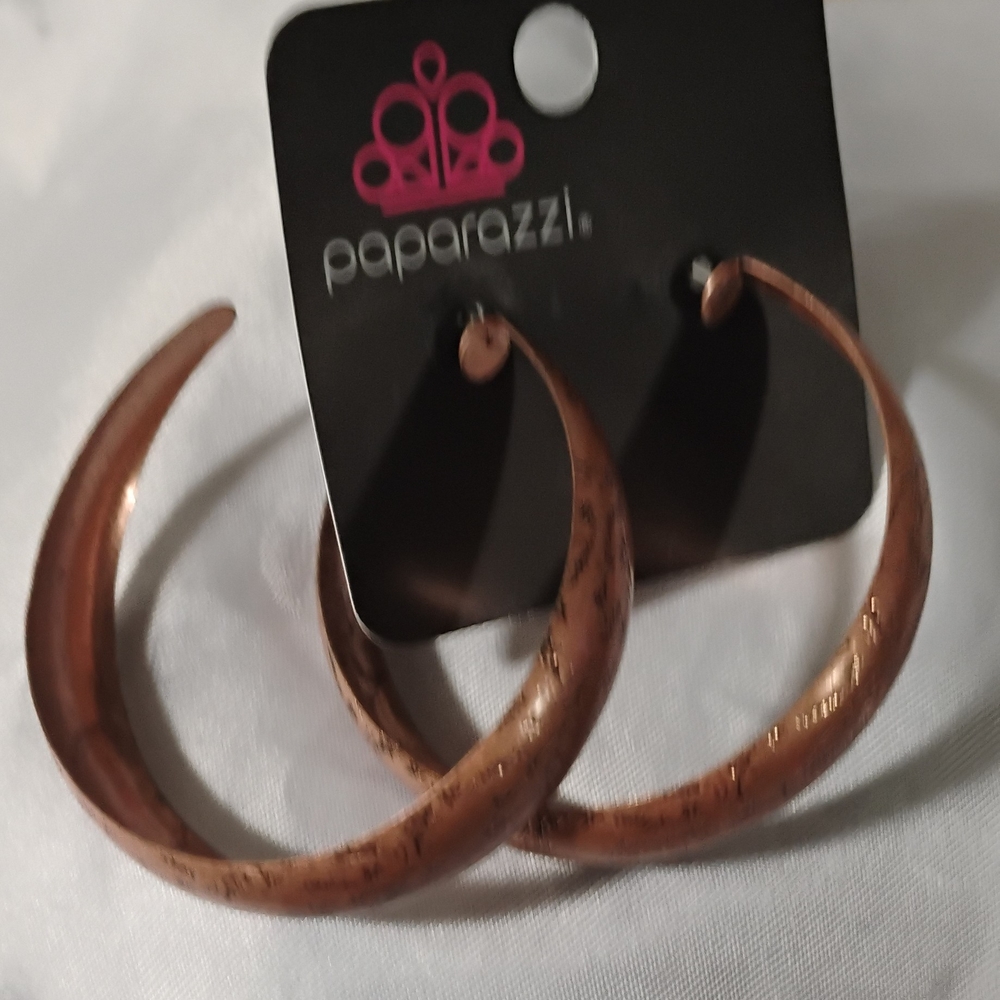 Paparazzi Copper Hoop Earrings